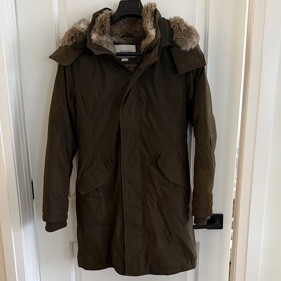 Aritzia Jackets & Blazers - Babaton Dark Green Parka Faux Fur Lined